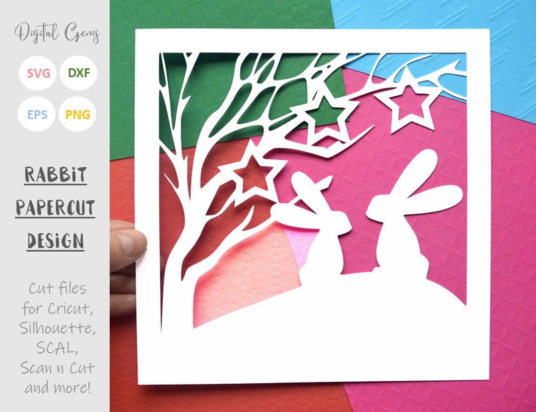 Rabbit-PaperCutting-ページ Papercutting Chinese paper cutting Rabbit, Red Rabbit