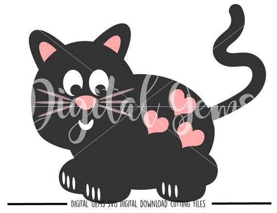 Black Cat svg / dxf / eps / png files. Digital download. | Etsy