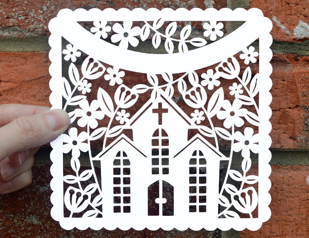 Download Church paper cut svg / dxf / eps files and pdf / png ...