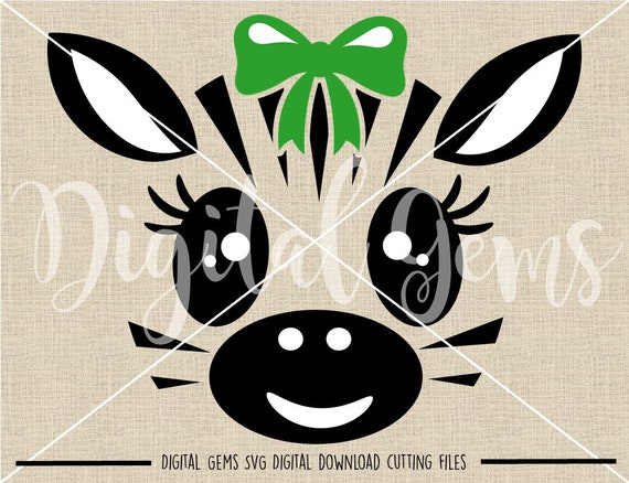 Zebra Face Svg / Dxf / Eps / Png Files. Digital Download