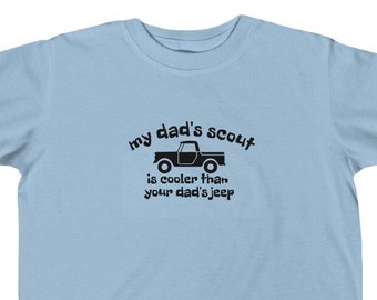 Dad's Scout is Cooler - 80/800 half top - Kid's short sleeve jersey graphic tee