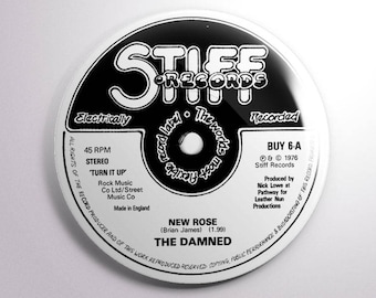 The Damned 2.25" button STIFF RECORDS