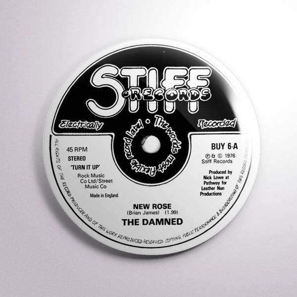 The Damned 2.25" button STIFF RECORDS
