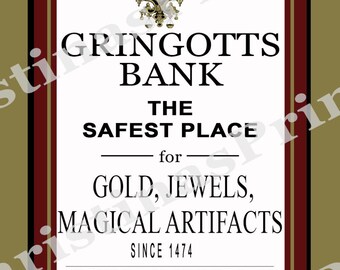 Harry Potter Bank of Gringotts sign