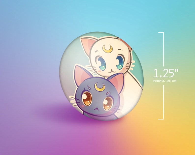 Sailor Moon Pinback Button Set image 3