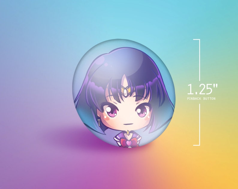 Sailor Moon Pinback Button Set image 4