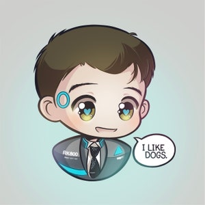 Detroit Become Human Conner "I love dogs" Print