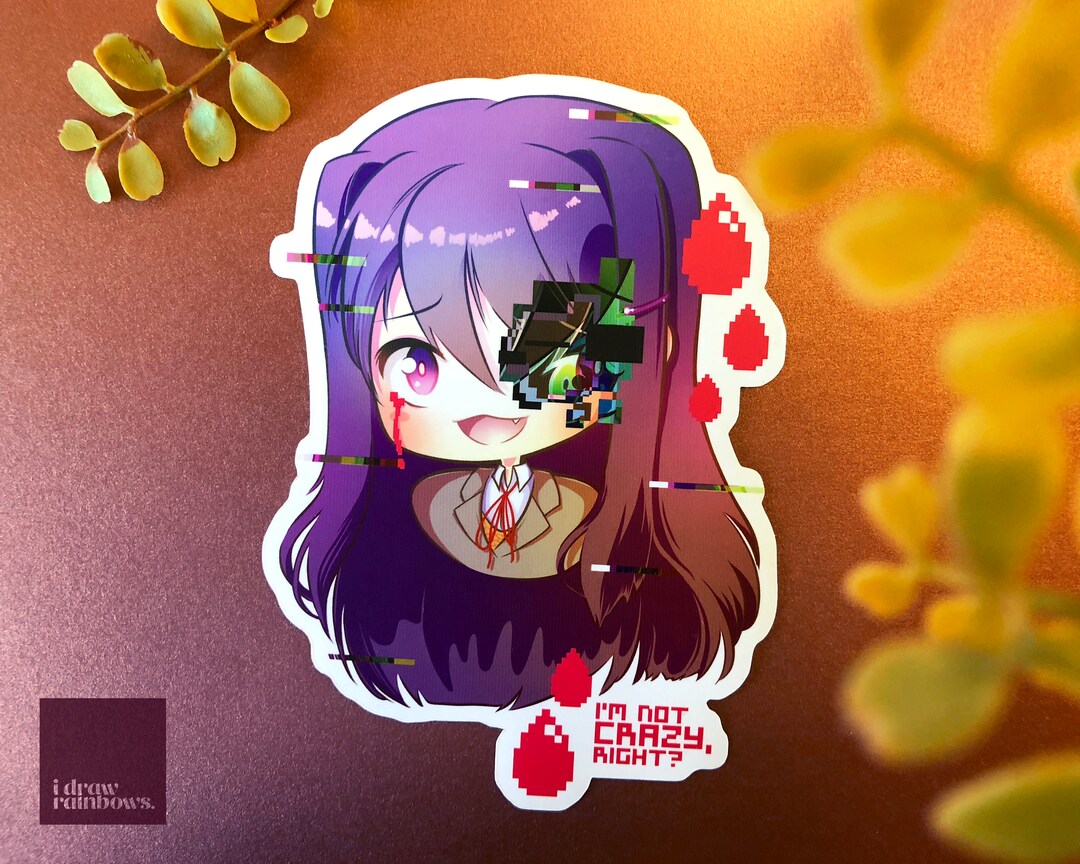 DDLC ドキドキ文芸部 ユリ ビニールステッカー - Etsy 日本