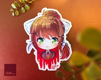 DDLC Doki Doki Literature Club Monika Vinyl Sticker