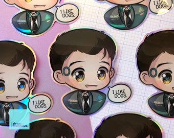 Detroit Become Human Connor Vinyl Sticker