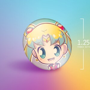 Sailor Moon Pinback Button Set image 2
