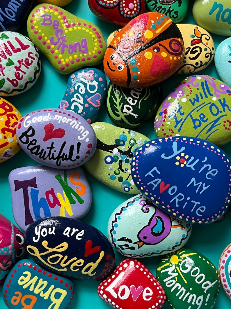 Encouragement/pocket Rocks - Etsy