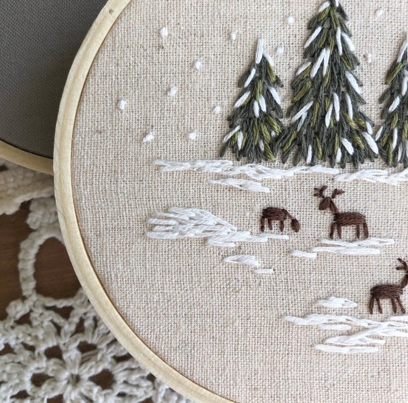 Deer in the Woods pattern image 2