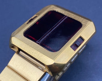 Vintage  SYNCHRONAR Ragen Riehl Sunwatch LED Watch