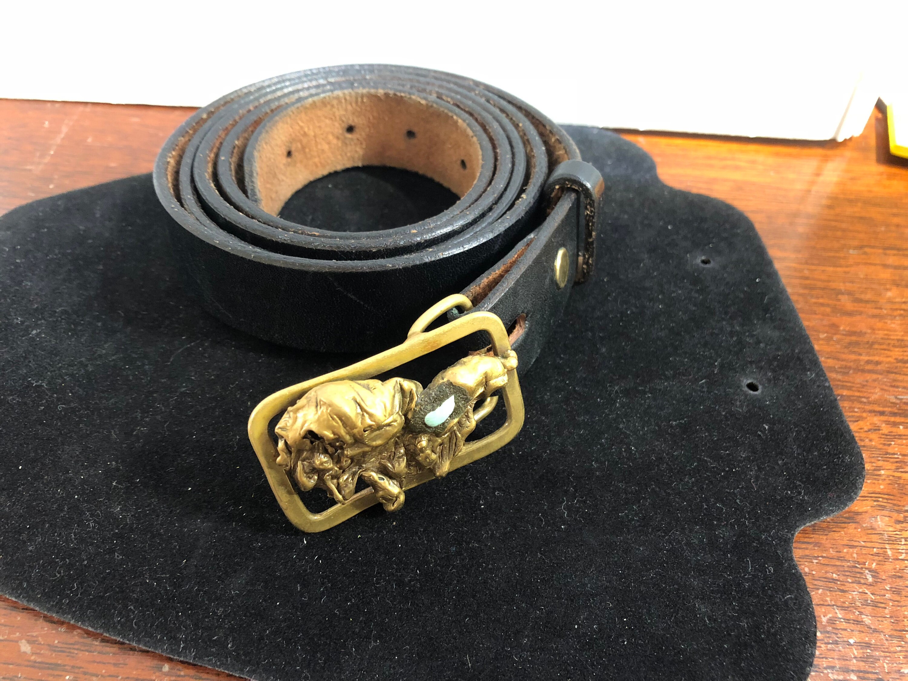 ONE OF A KIND Stunning artisan made signed belt buckle The best kind of custom work? The kind that means something  main image 4