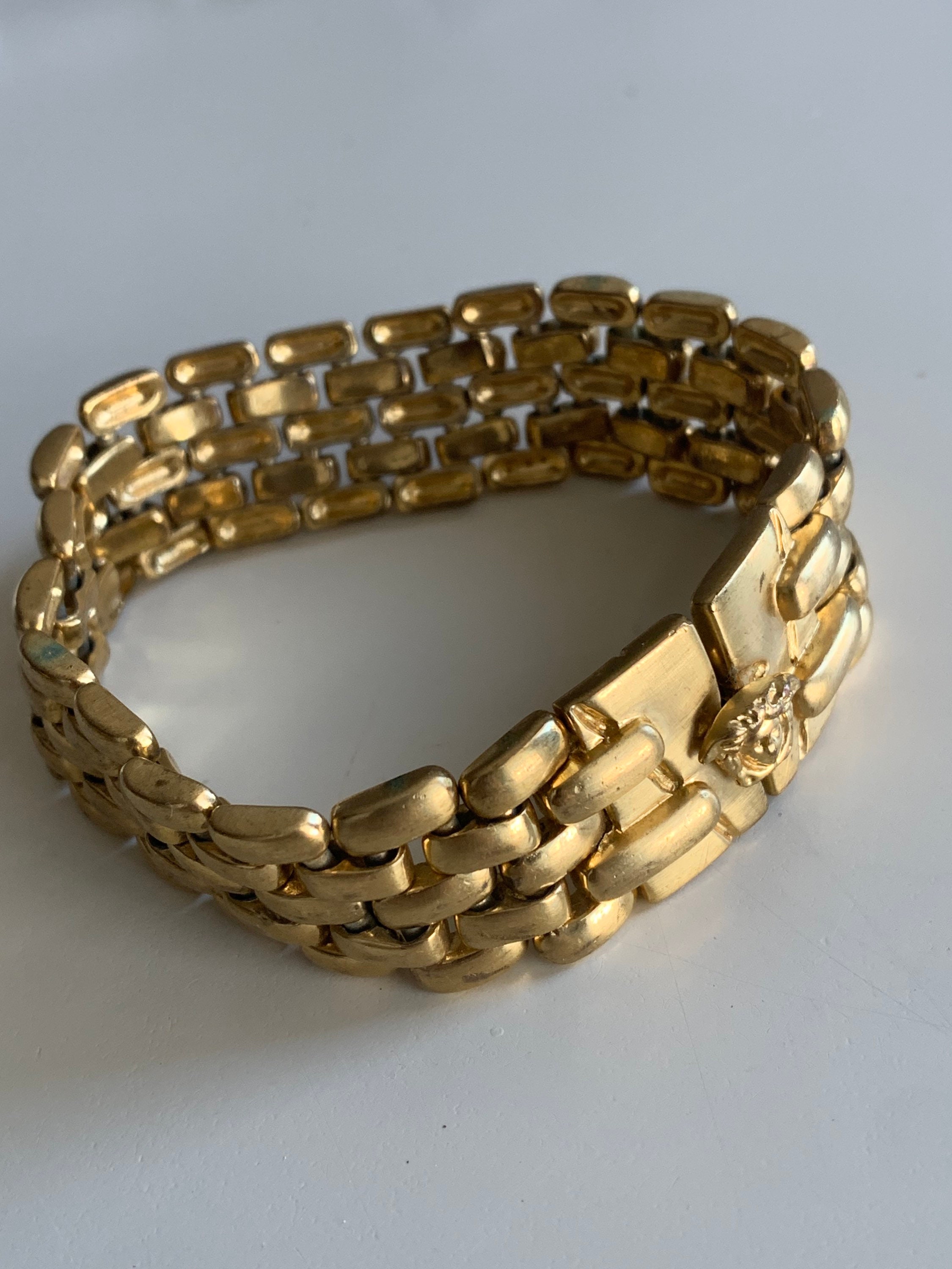 Versace Greek Key Motif 18K Yellow Gold Bracelet at 1stDibs | versace  bracelet 18k gold, versace greek key bracelet