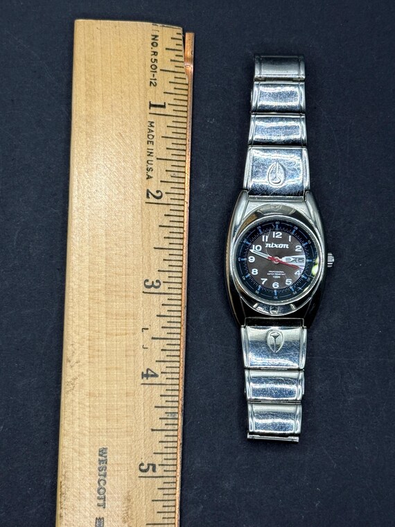 Nixon Silver Stainless Steel vintage Watch Vintage Nixon Watch - Etsy main image 4