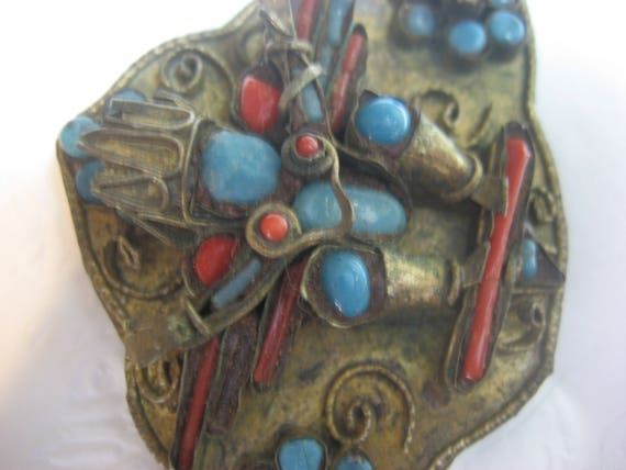 Vintage Brooch India Probably hand made - image 6