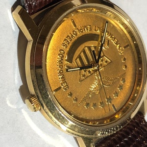Rare Vintage Jostens Government Employees Companies Watch  High Quality Swiss Quartz Movement and Case