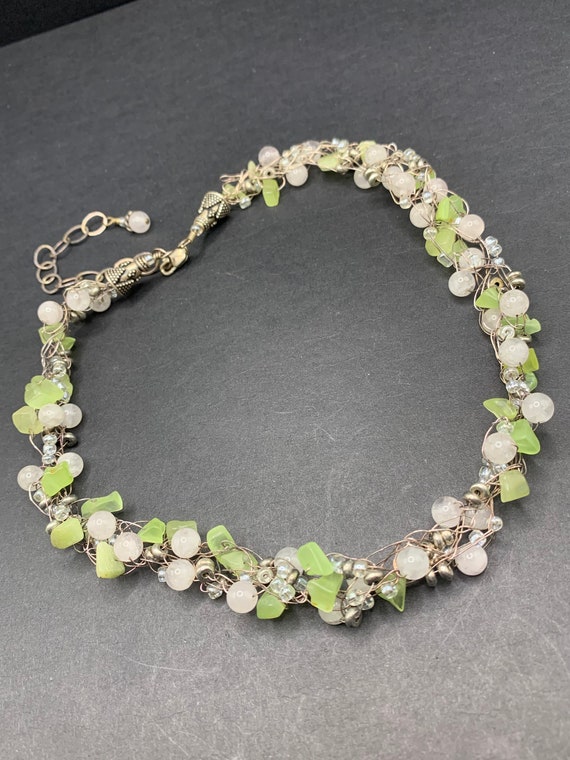 Sterling Woven Necklace - image 1