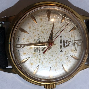 Rare Unicorn Amphibian 17 Jewels Men's Watch UK