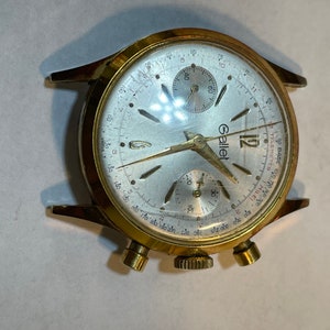 Cronógrafo Gallet 100% Autêntico Suíço Raro