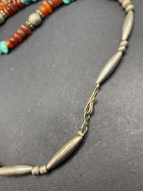 Sterling Silver and Turquoise Necklace - image 3