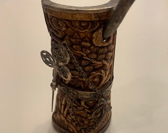 Antique Opium Smoking Device, Intricately Carved Bone - Etsy