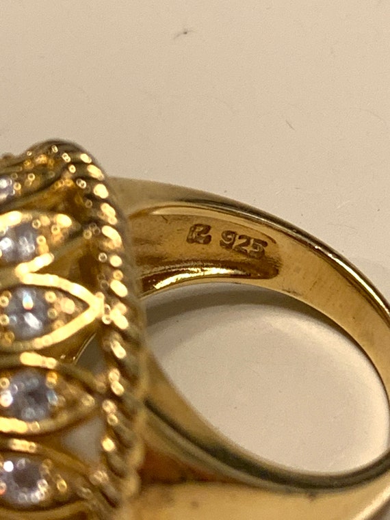 10 Vintage / Antique Sterling Silver Rings Gem