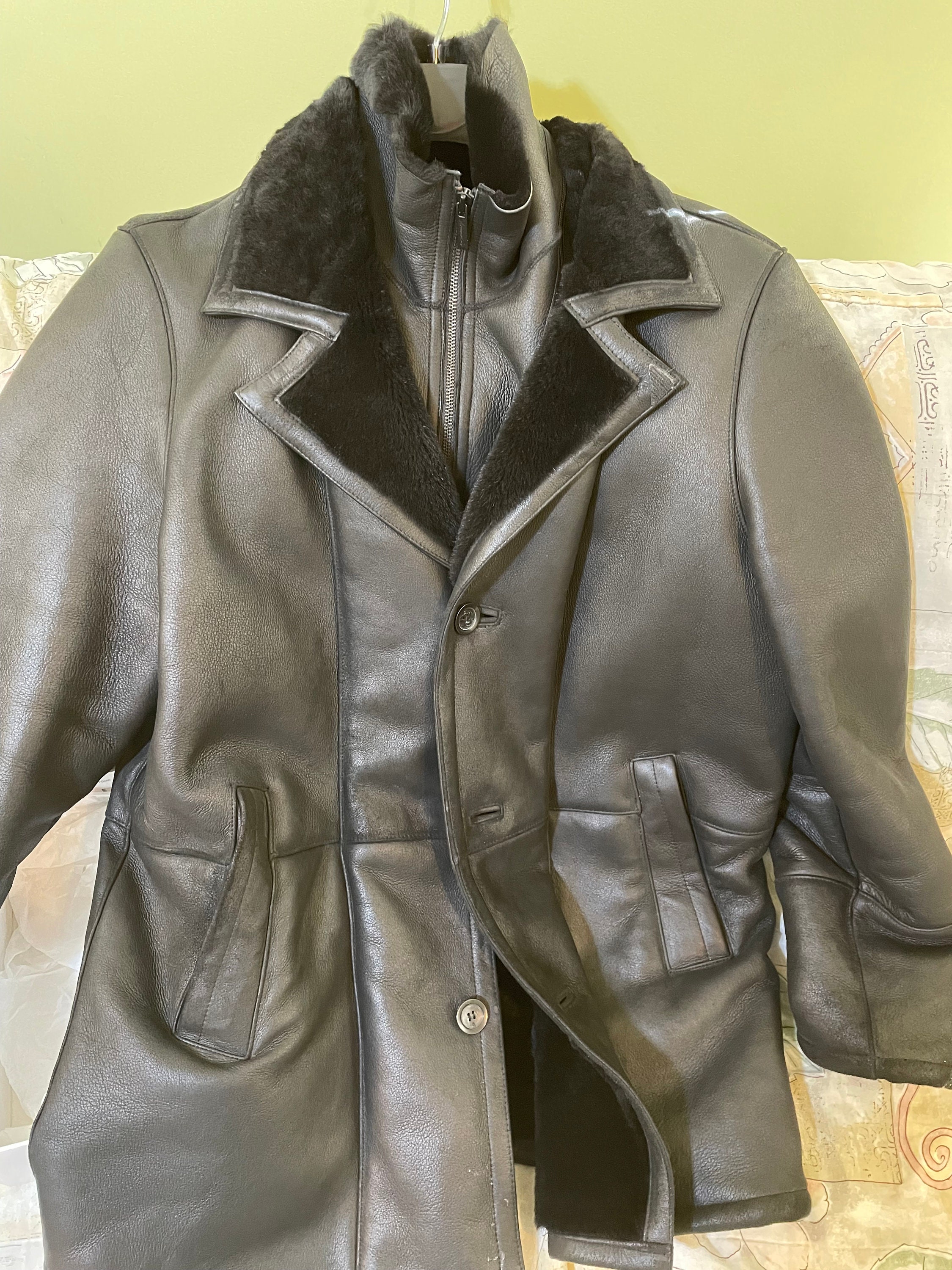 kenneth cole men's genuine leather coats & jackets