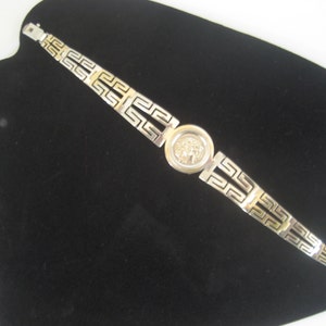 Beautiful Sterling Silver Bracelet with Alexander The Great (Hercules) Coin Marked Omega N 85 and 925