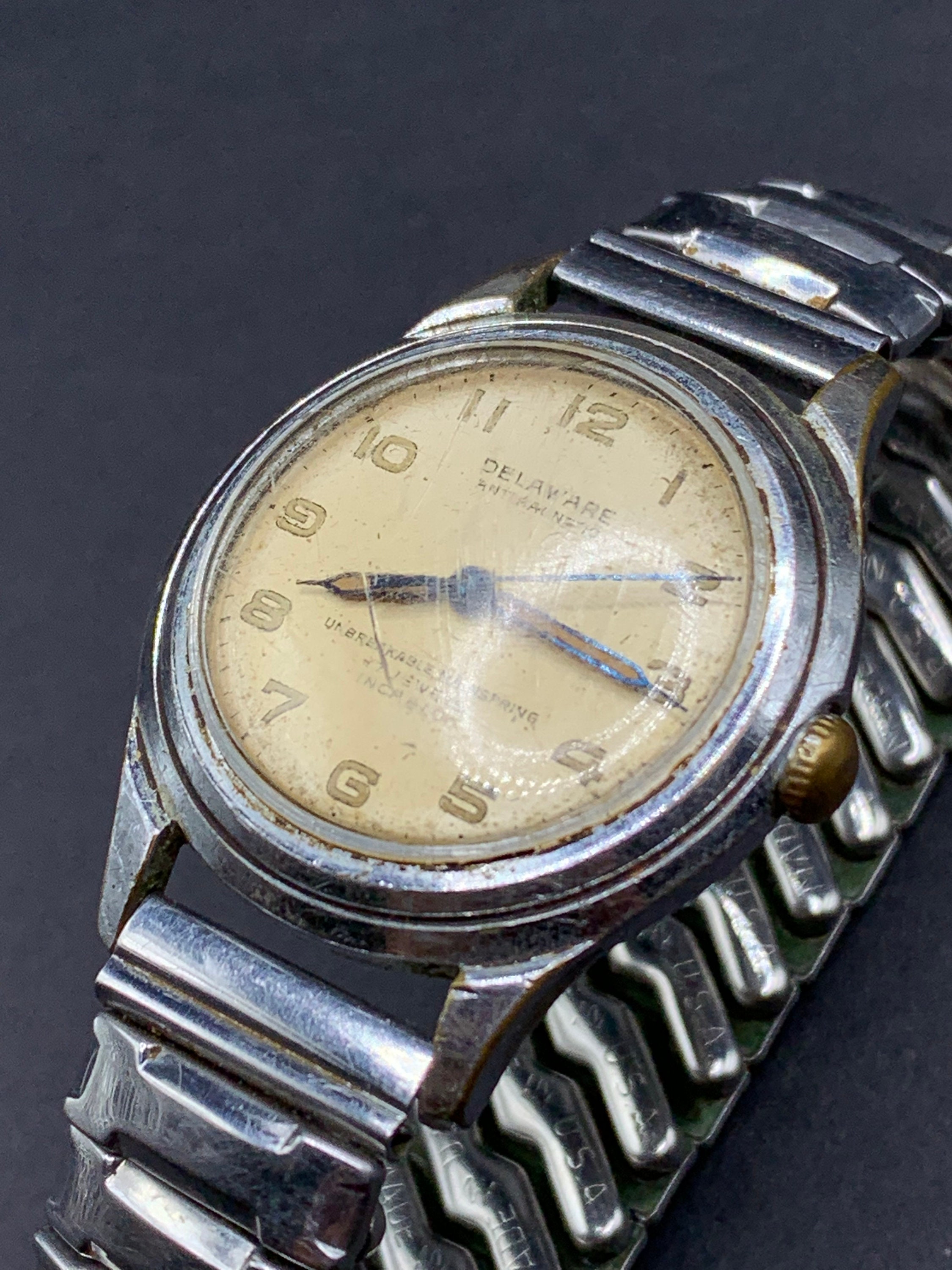 Vintage Delaware Watch Military
