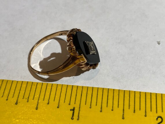 Antique 10K Solid Gold Ring - image 6