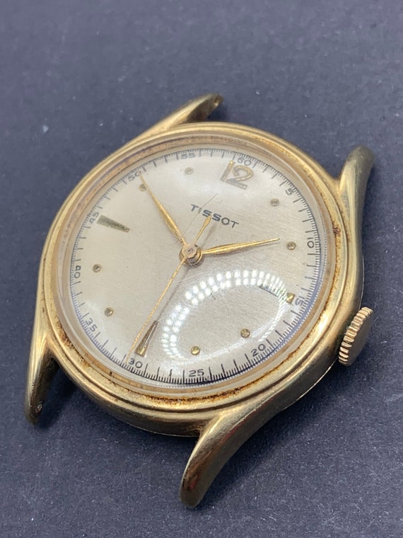 14K Solid Gold Vintage Men's Tissot Watch