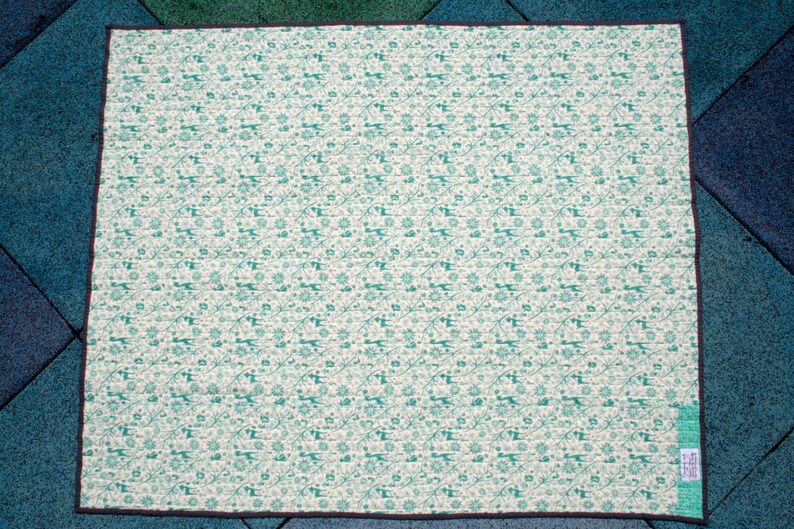 Toddler Quilt Child Quilt Modern Aqua /& Coral Baby Quilt