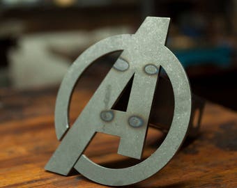 Avengers A - Raw - Trailer Hitch Cover