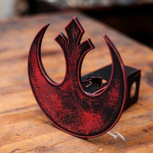 Rebel Alliance - Weathered Red - Trailer Hitch Cover