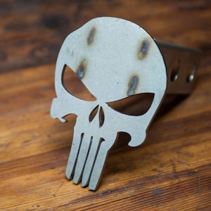 Punisher - Raw Stainless - Trailer Hitch Cover