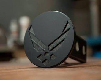 Air Force - Blacked Out - Trailer Hitch Cover