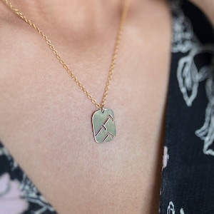 Mountain range necklace; gold or silver mountain range necklace; the mountains are calling; mountain jewelry; Nature jewelry