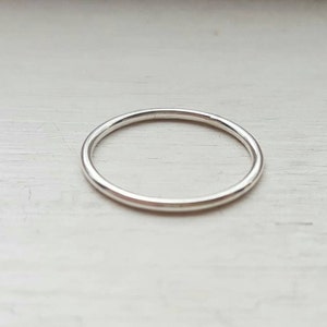 Silver stacking ring; sterling silver stacking ring set; silver rings; dainty silver rings
