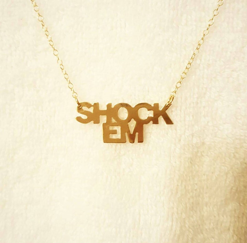 Wichita State Shockers Necklace Wichita State University Shockers Jewelry WSU Shockers Silver or Gold Wichita State Necklace image 2