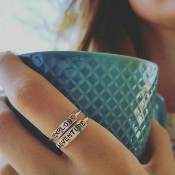 Name rings etsy deals