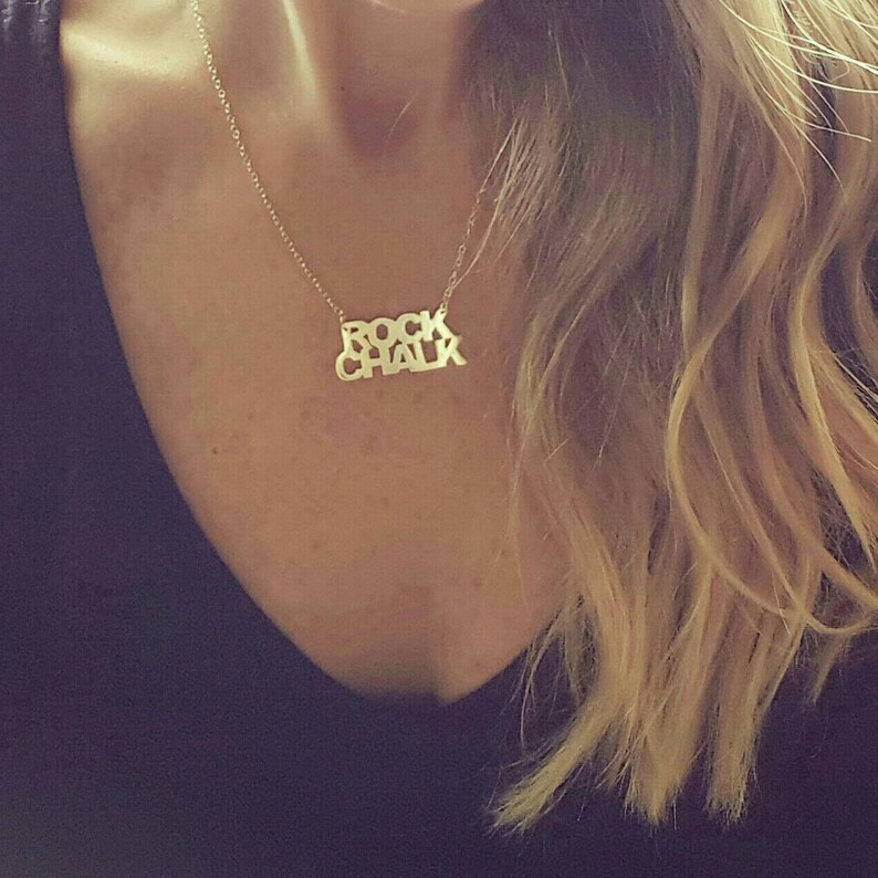 Custom School Necklace University Necklace College or Etsy