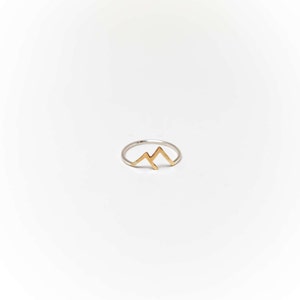 Mountain Ring gold sterling silver gold silver mountain ring mountains are calling mountain jewelry mountain range ring dainty jewelry image 6