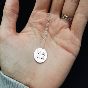 Mama necklace gifts for mom gifts for her mother's gift coin necklace circle necklace silver mom necklace gold mama necklace image 4