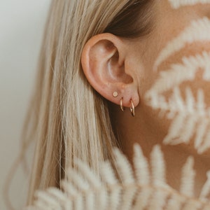 Small Hoop earrings gold hoop earrings hoop earrings gold huggies dainty hoop earrings silver ear hoops multiple piercing gold studs image 3