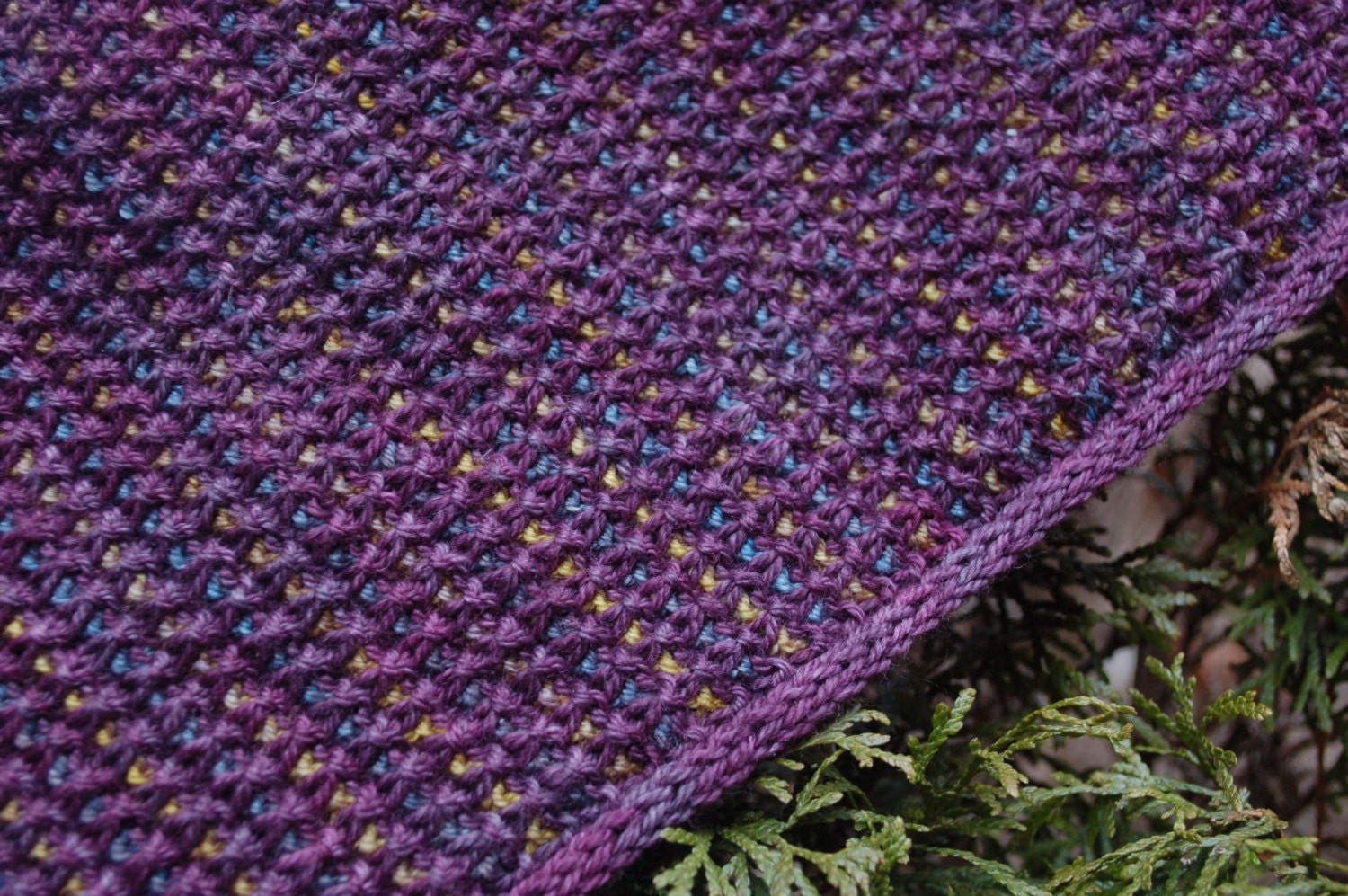 nobleknits triangle shawl