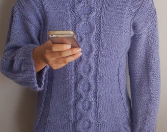 Cable Knit Pullover Sweater Pattern: Easy Knit