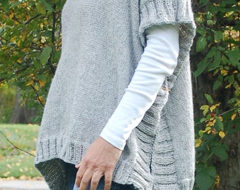 Easy Knit Poncho Pattern: Remy Alpaca Blend (PDF Pattern)